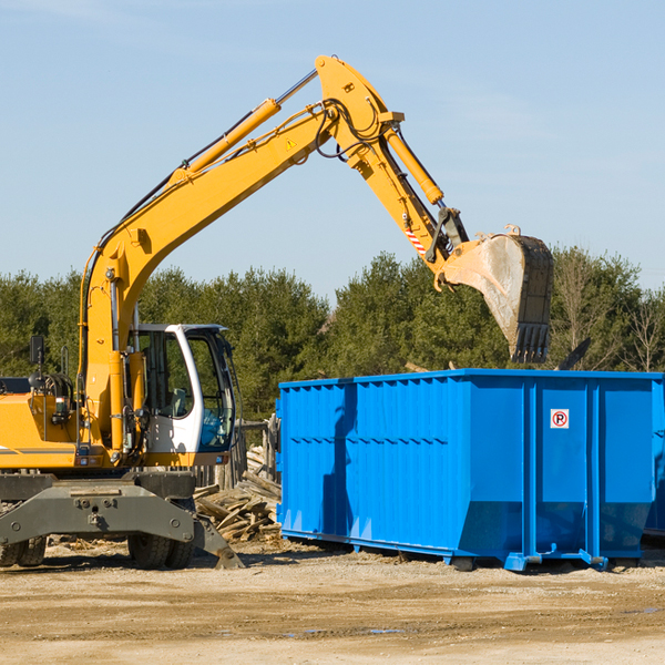 are there any restrictions on where a residential dumpster can be placed in Woodfield SC